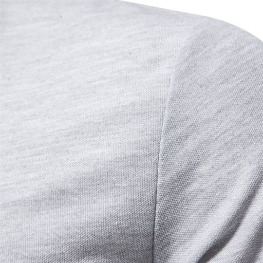 Herren Langarm Poloshirt mit modernem Kragen und atmungsaktiver Baumwollqualität R&B