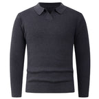 Herren lässiger Pullover mit modernem Kragen R&B
