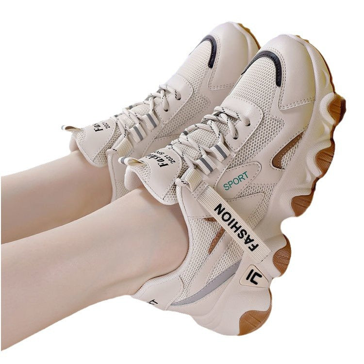 Damen Sportliche Sneakers mit atmungsaktiver Mesh-Oberfläche und ergonomischer Dämpfung R&B