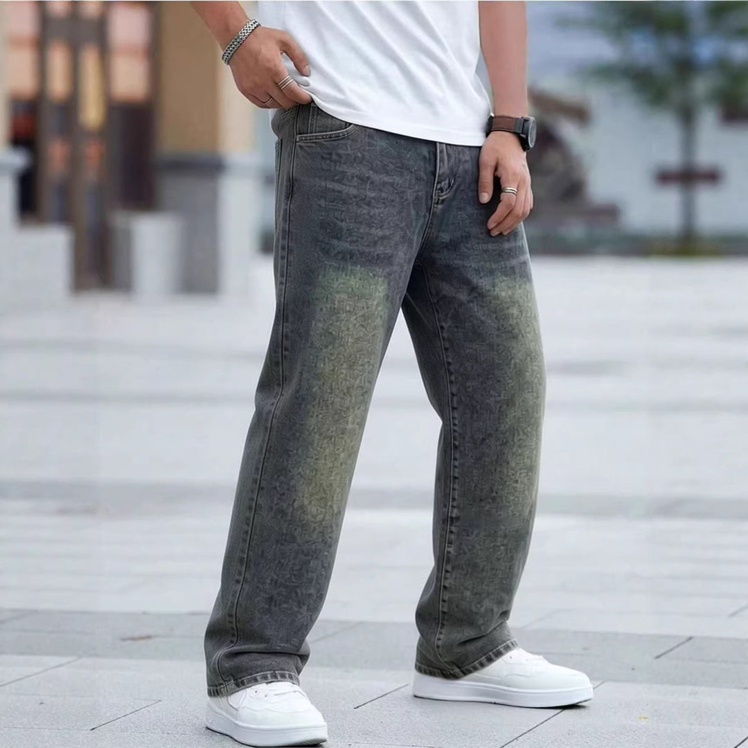 Herren lässige Jeans mit einzigartigem Design R&B