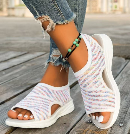 Damen Atmungsaktive Sandalen mit elastischem Obermaterial R&B