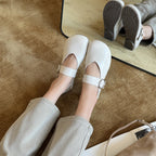 Damen elegante Ballerinas mit verstellbarem Riemen R&B