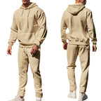 Herren lässiger Kapuzenpullover mit strukturiertem Design und praktischen Taschen R&B