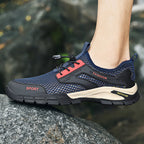 Damen Atmungsaktive Sportliche Sneaker mit Schnellverschluss R&B