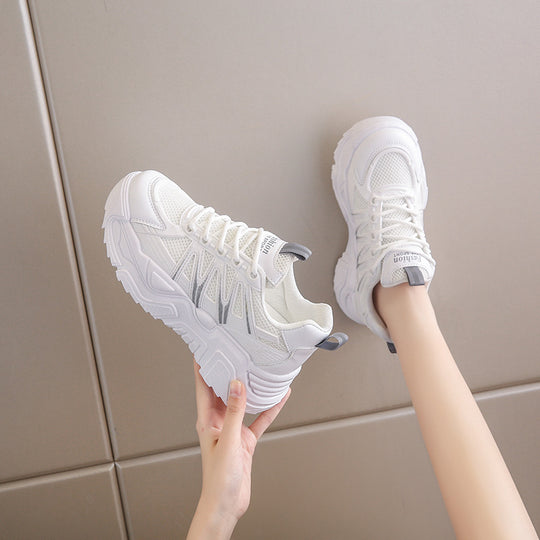 Damen Sportliche Chunky Sneakers mit atmungsaktiver Mesh-Oberfläche R&B