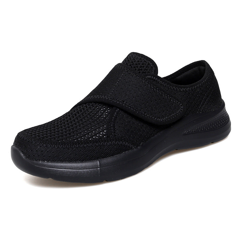 Damen Bequeme Slip-On Freizeitschuhe mit verstellbarem Klettverschluss R&B