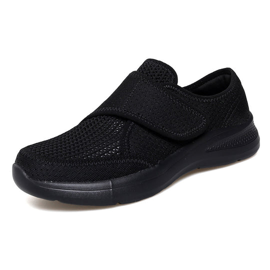Damen Bequeme Slip-On Freizeitschuhe mit verstellbarem Klettverschluss R&B