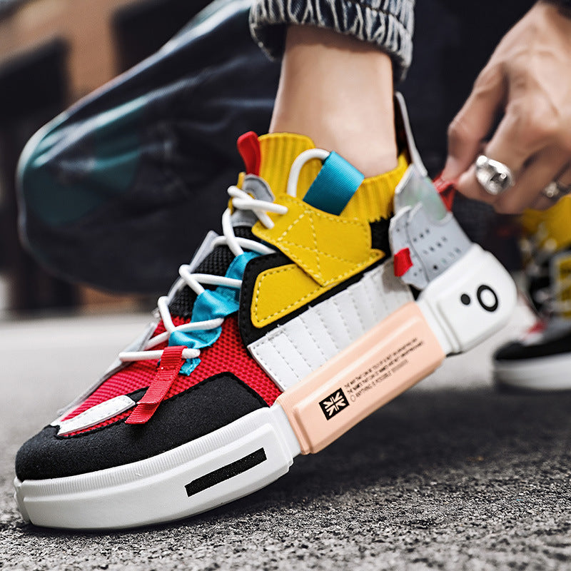 Damen Sportliche High-Top Sneakers mit strapazierfähigem Obermaterial und atmungsaktiver Struktur R&B