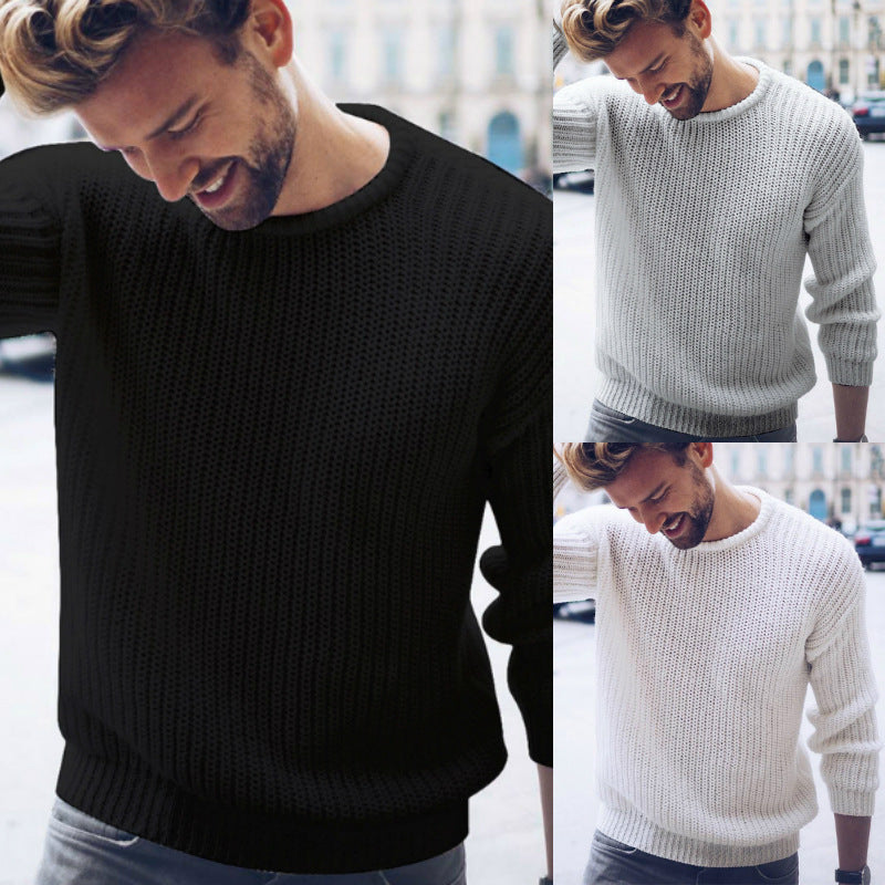 Herren lässiger Strickpullover mit modernen Strukturen R&B