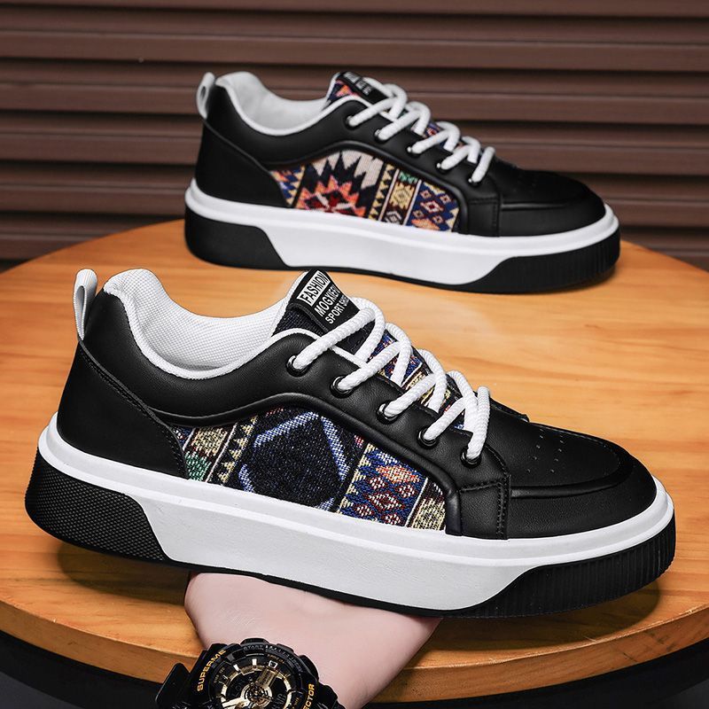 Damen modische Sneakers mit einzigartigem Ethno-Muster und bequemer Sohle