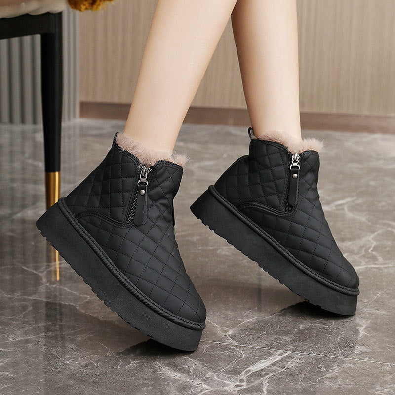Damen Warmgefütterte Ankle Boots mit innovativem Reißverschluss R&B