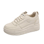 Damen Komfortable Plateau-Sneakers mit atmungsaktivem Obermaterial R&B