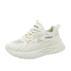 Damen moderne Sneaker mit atmungsaktiver Mesh-Oberfläche und dämpfender Sohle R&B