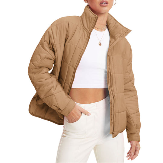 Damen wärmeisolierte Steppjacke mit hohem Kragen R&B