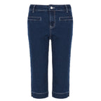Damen klassische Jeans im Komfortschnitt mit turn-up Saum R&B