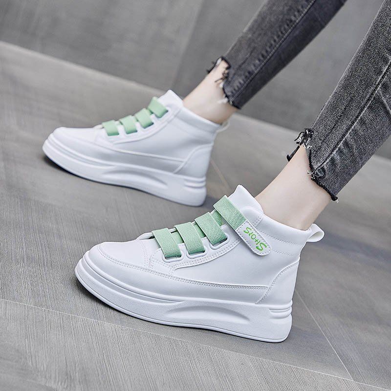 Damen High-Top Sneakers mit elastischem Klettverschluss und dämpfender Sohle R&B