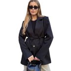 Damen modischer Blazer mit Gürtel R&B
