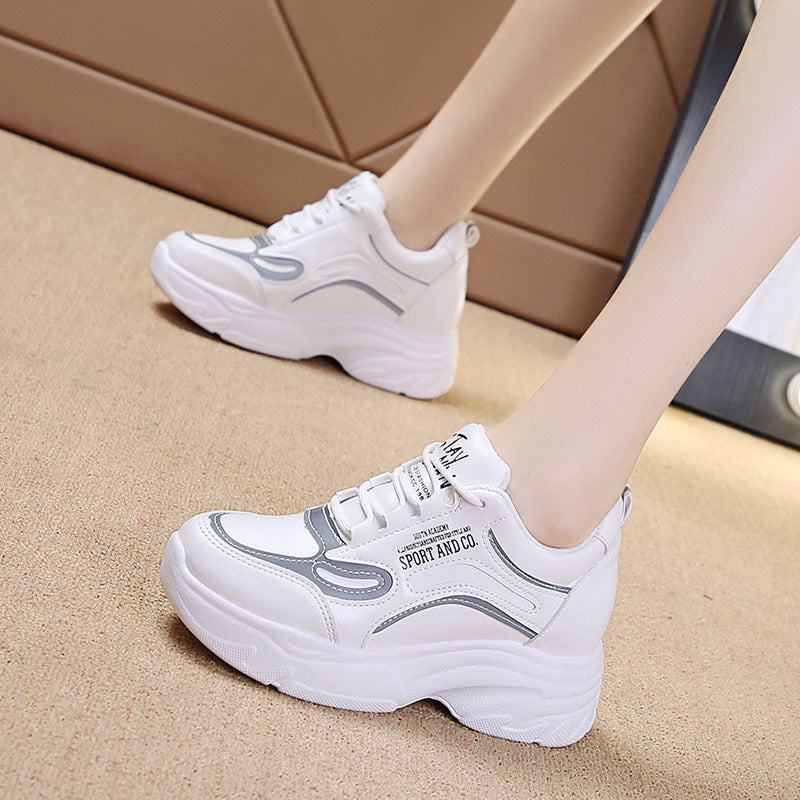 Damen Modische Chunky Sneakers mit ergonomischer Dämpfung und stabiler Sohle R&B