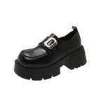 Damen Chunky Schnürschuhe mit modischer Schnallen-Applikation R&B