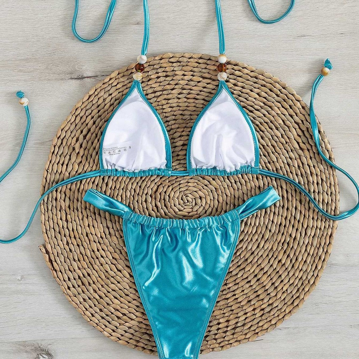 Damen Triangel-Bikini mit elegantem Falten-Design R&B