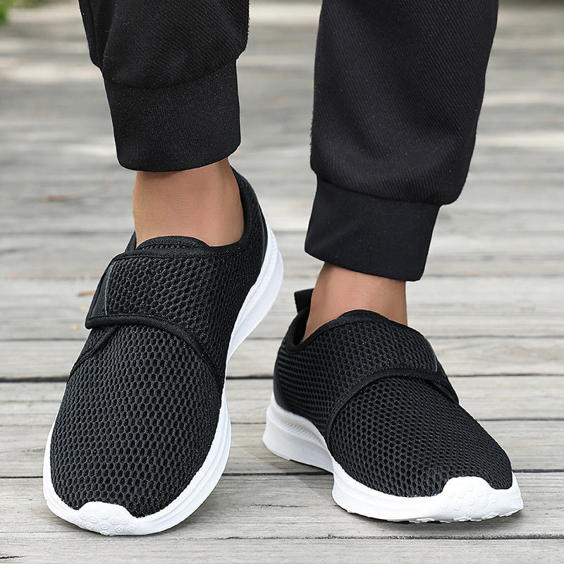 Damen Luftdurchlässige Freizeitschuhe mit flexiblem Klettverschluss
