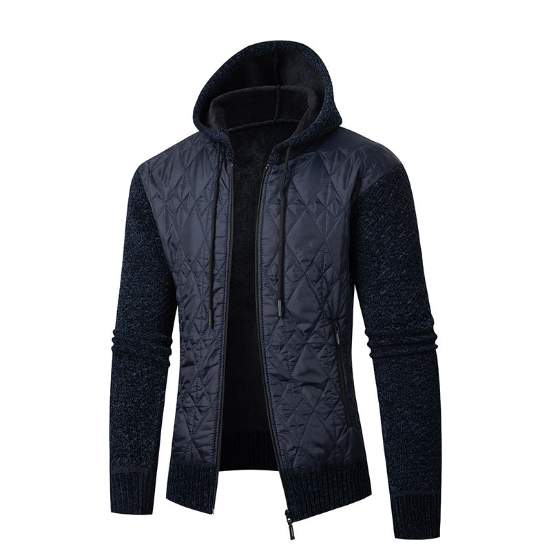 Herren sportliche Steppjacke mit weichem Innenfutter und praktischem Reißverschluss