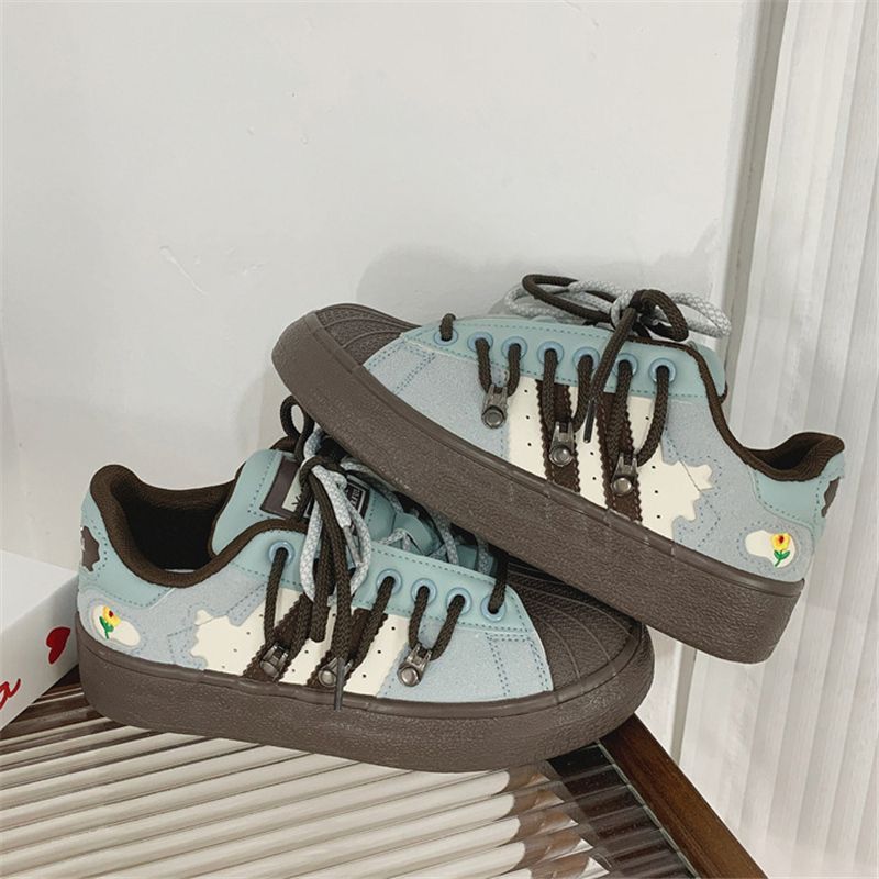 Damen Sportliche Sneakers mit einzigartiger Textur und bequemer Schnürung R&B