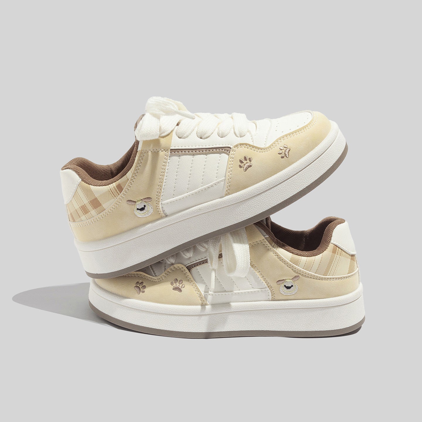 Damen Sneaker mit niedlichen Tierapplikationen und gepolsterter Innensohle