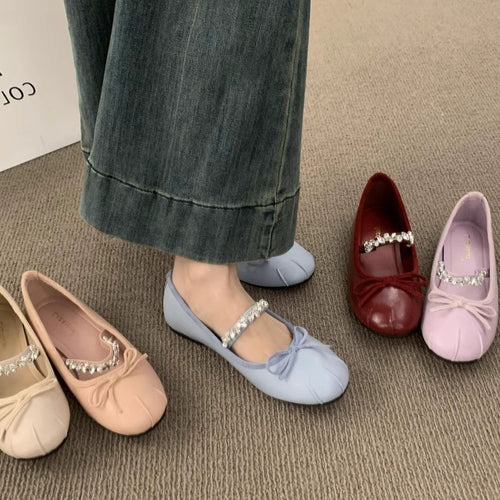 Damen Ballerinas mit elegantem Schleifenakzent und hochwertigem Innenfutter R&B