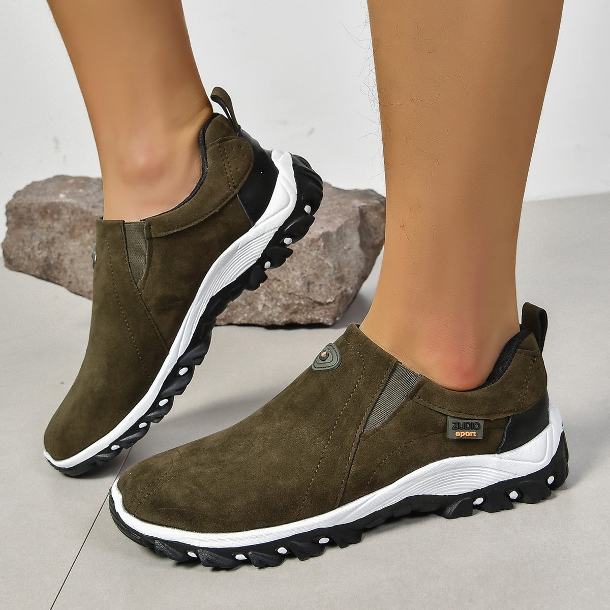 Damen Sportliche Slip-On Sneakers R&B