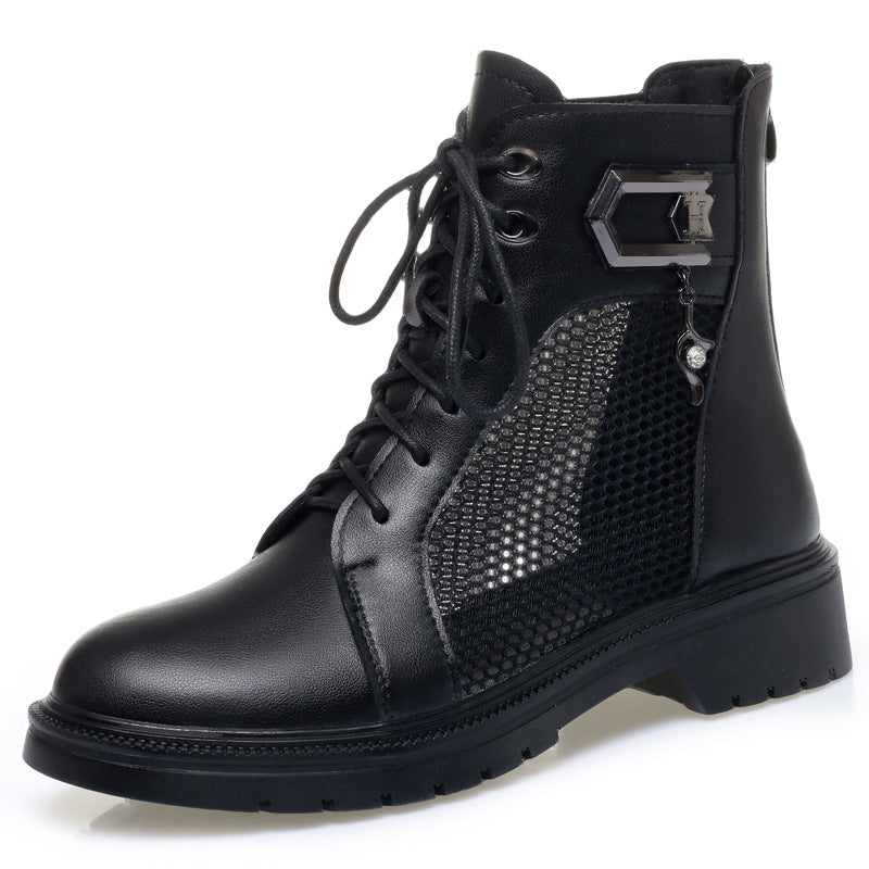 Damen Stiefeletten mit luftiger Netzstruktur und trendigem Design R&B