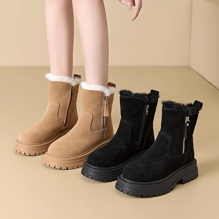 Damen Stiefeletten mit isolierendem Innenfutter und robustem Profilsohle R&B