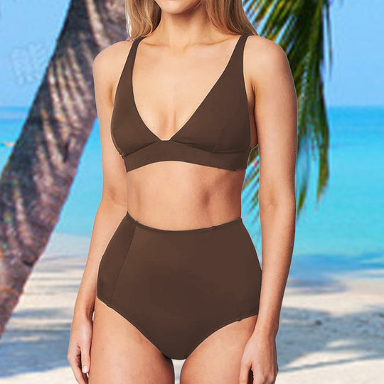 Damen Hochgeschnittener Bikini mit vorteilhaftem Schnitt R&B