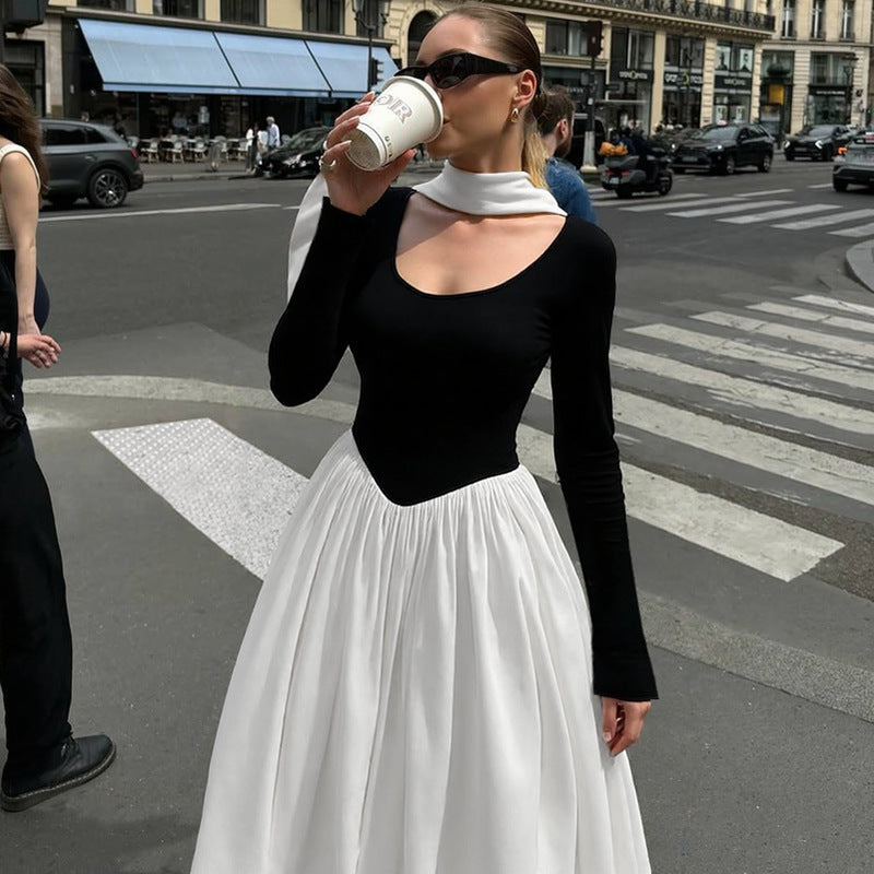 Damen Elegantes Langarmoberteil mit schickem asymmetrischen Design R&B