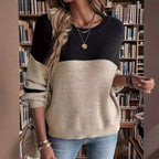 Damen hochwertiger, gestrickter Pullover R&B