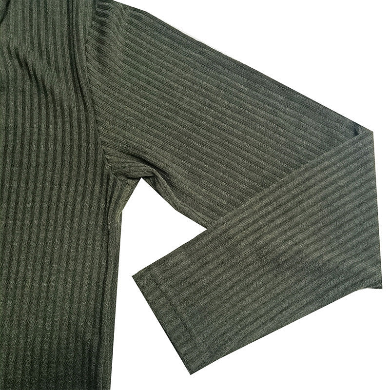 Herren feiner Rollkragenpullover aus strukturiertem Strick R&B
