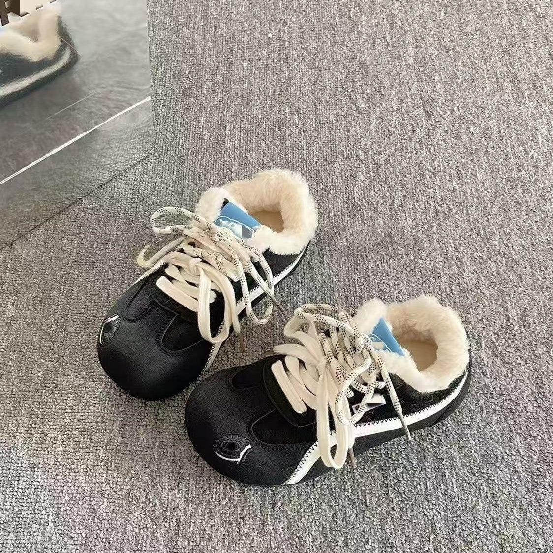 Damen Winter Sneakers mit wärmendem Fleece-Innenfutter und rutschfester Sohle R&B