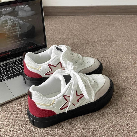 Damen Sportliche Sneakers mit einzigartigem Sternenmotiv und bequemem Futter R&B