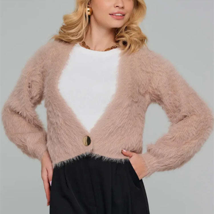 Damen Kuscheliger und lässiger Cardigan
