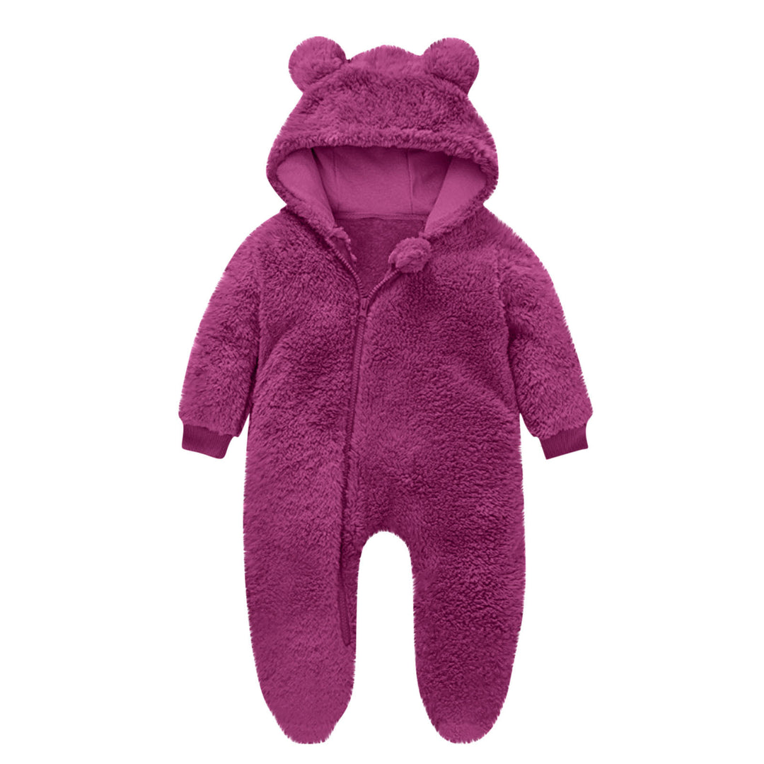 Kleinkind Fleece Overall mit Bärenohren R&B