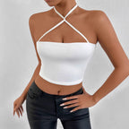 Damen Crop-Top mit raffiniertem Kreuzträger-Design