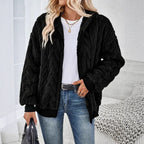 Damen Fleece-Jacke mit Struktur R&B