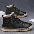 Damen Modische High-Top Sneakers mit robustem Obermaterial und seitlichem Reißverschluss R&B