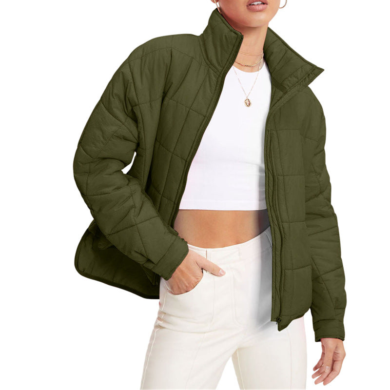 Damen wärmeisolierte Steppjacke mit hohem Kragen R&B