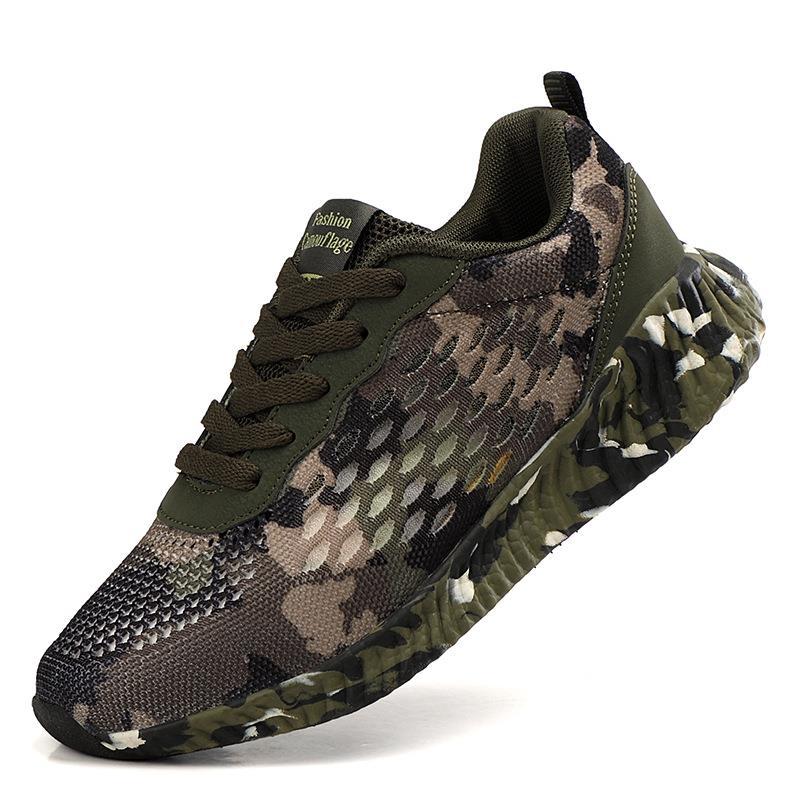 Damen Sportliche Sneaker im Camouflage-Design mit rutschfester Sohle