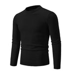 Herren Feiner Strickpullover mit Rundhalsausschnitt und Rippdetails R&B