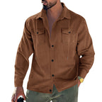 Herren Cord-Jacke mit praktischen Taschen und klassischem Schnitt R&B