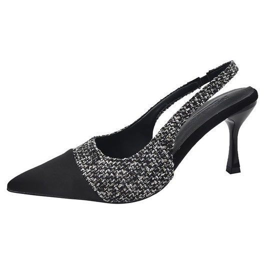 Damen Slingback Pumps mit elegantem Tweed-Design R&B