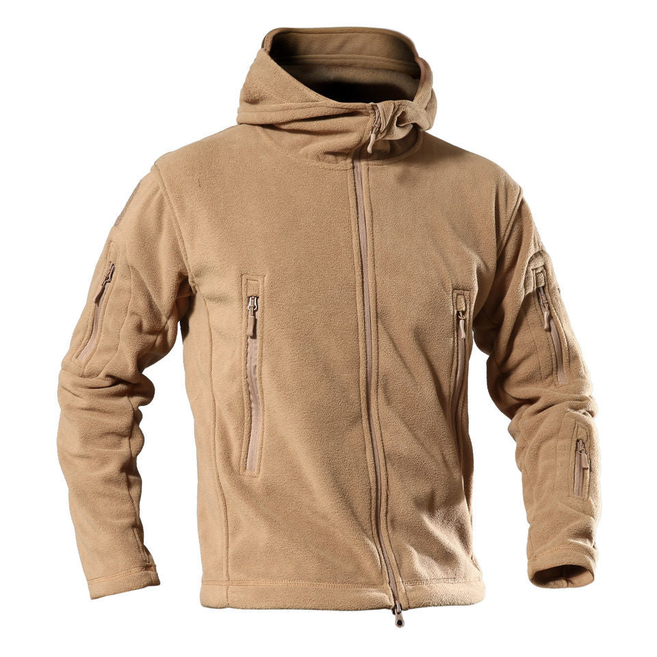 Herren Fleecejacke mit multifunktionalen Reißverschlusstaschen R&B