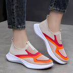 Damen Komfortable Slip-On Sport Sneakers mit elastischem Obermaterial R&B